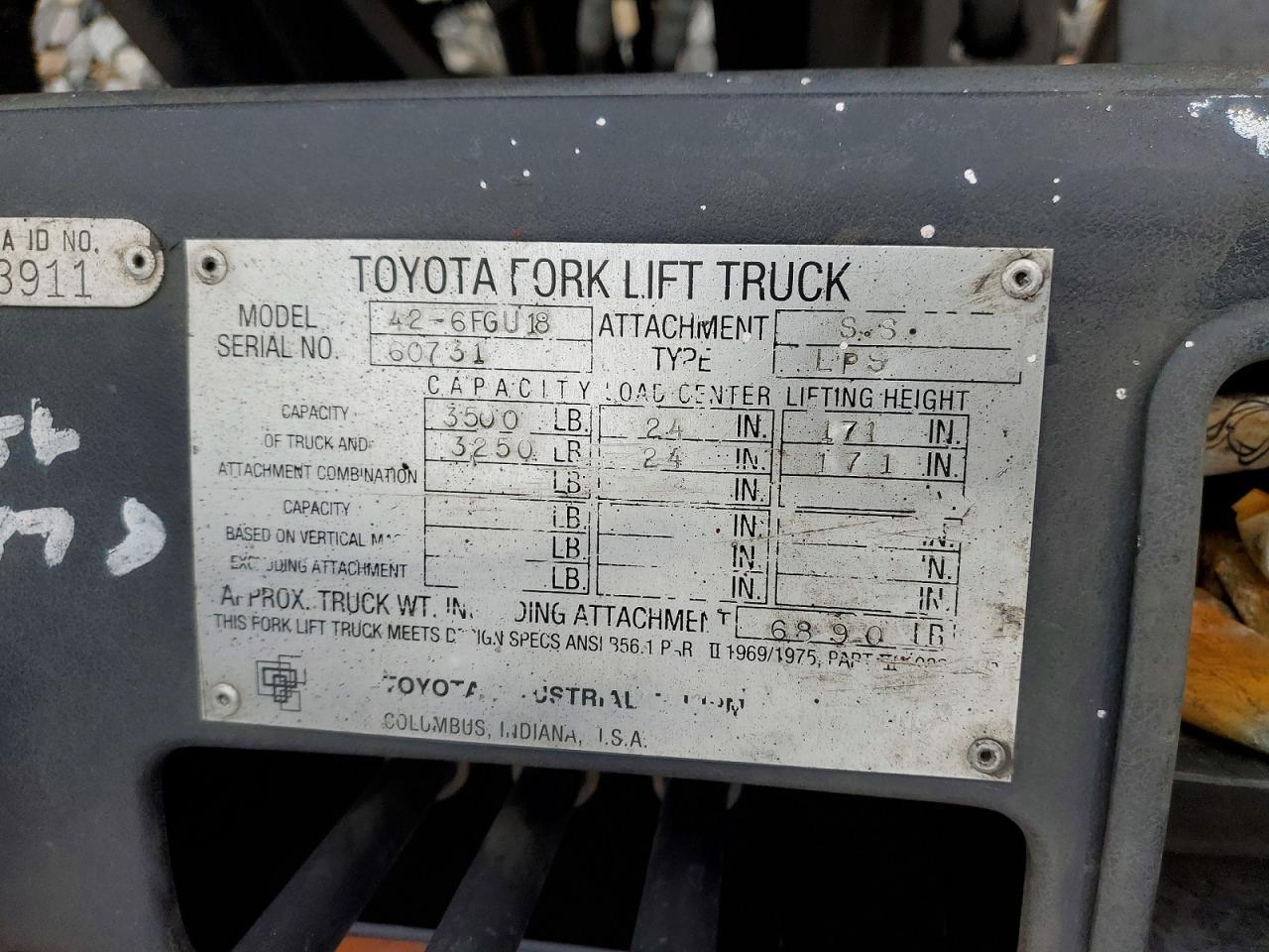 1996 Toyt Forklift-Forklift