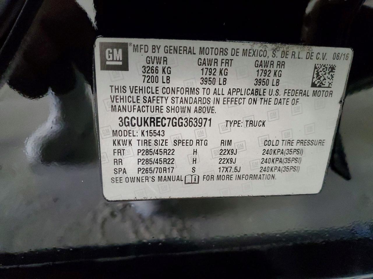 2016 Chevrolet Silverado K1500 LT