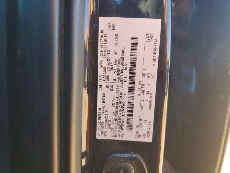 2021 Ford F150 Supercrew