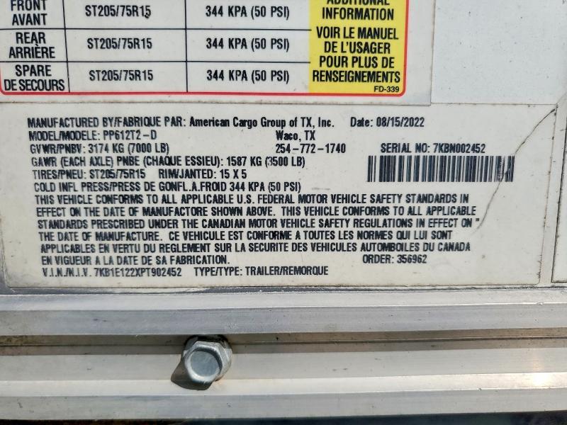 2023 Haulmark Mark PP612T2-D Enclosed Cargo Trailer