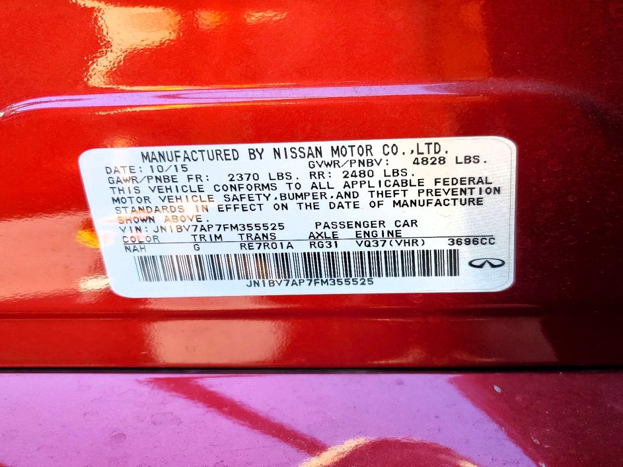 2015 Infiniti Q50 Base