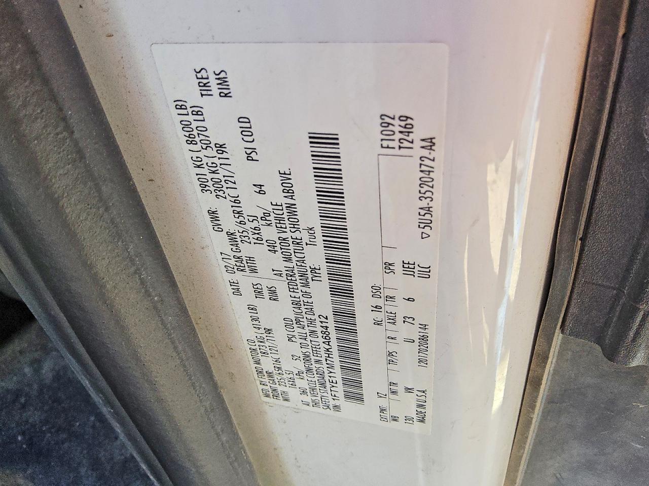 2017 Ford Transit T-150