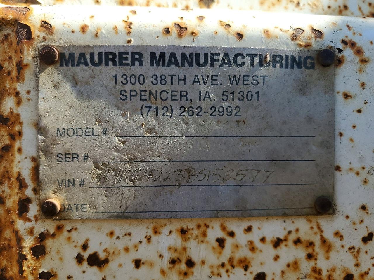 2011 Maurer Grain Trailer