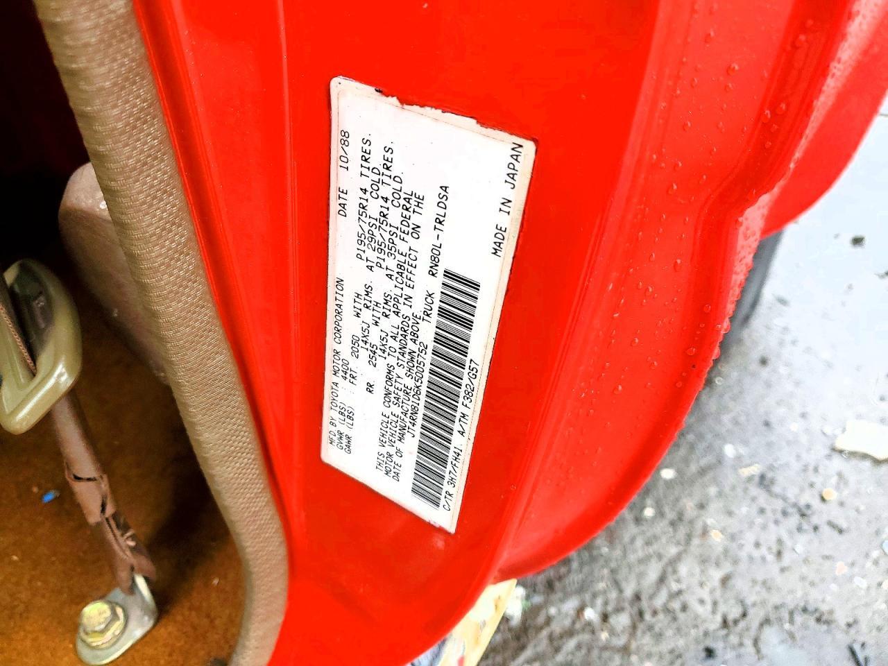 1989 Toyota Pickup Deluxe