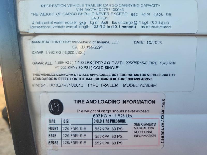 2024 Winnebago Access Camper