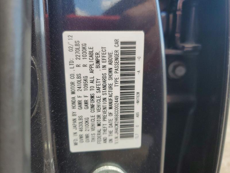 2012 Acura Tsx Tech