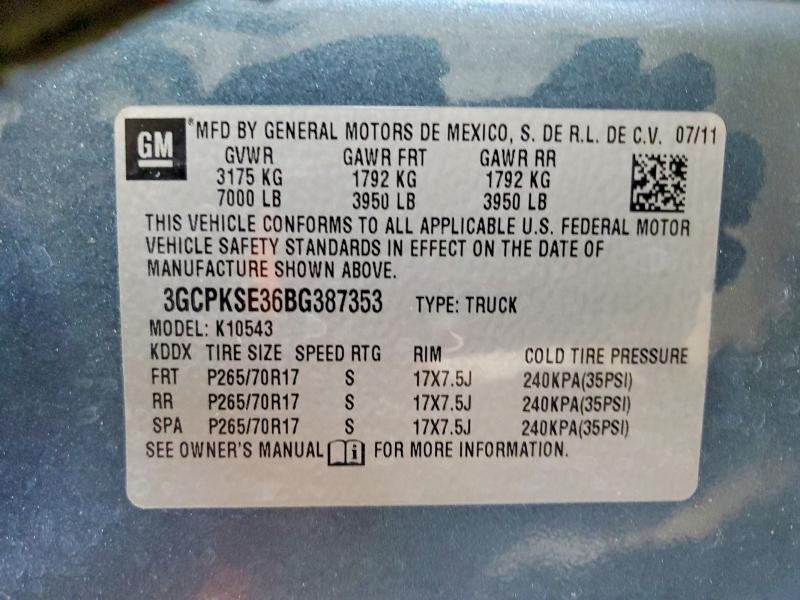 2011 Chevrolet Silverado K1500 LT