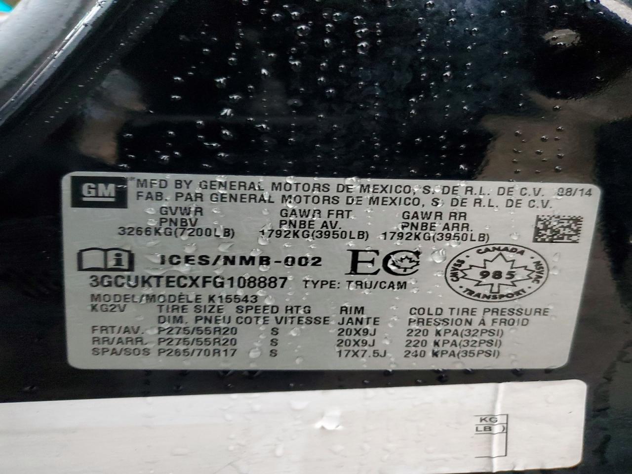 2015 Chevrolet Silverado K1500 High Country