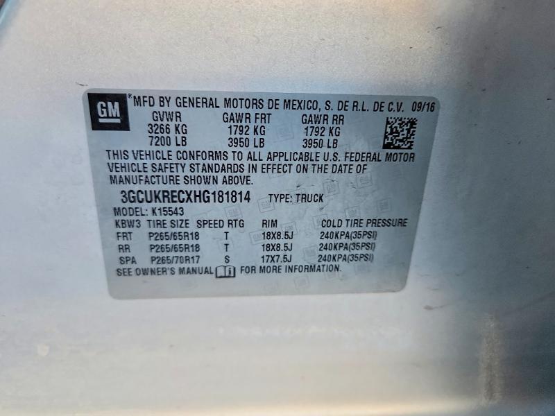 2017 Chevrolet Silverado K1500 LT