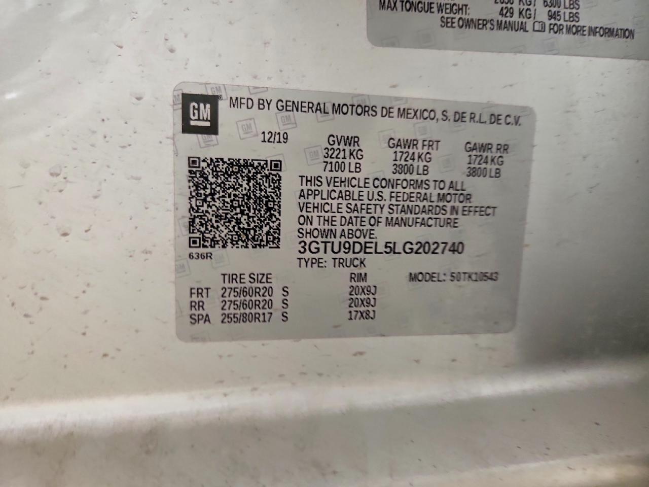 2020 GMC Sierra K1500 SLT