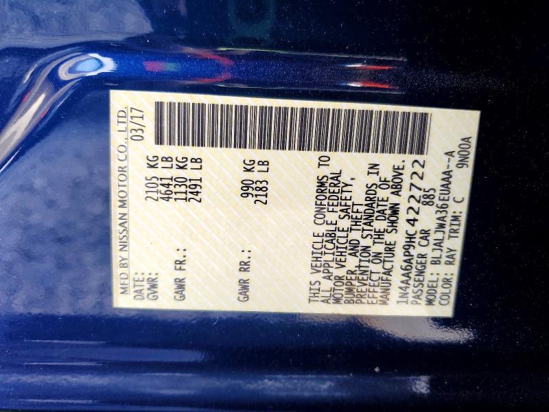 2017 Nissan Maxima 3.5 sv