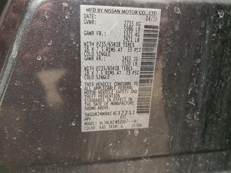 2019 Nissan Pathfinder s