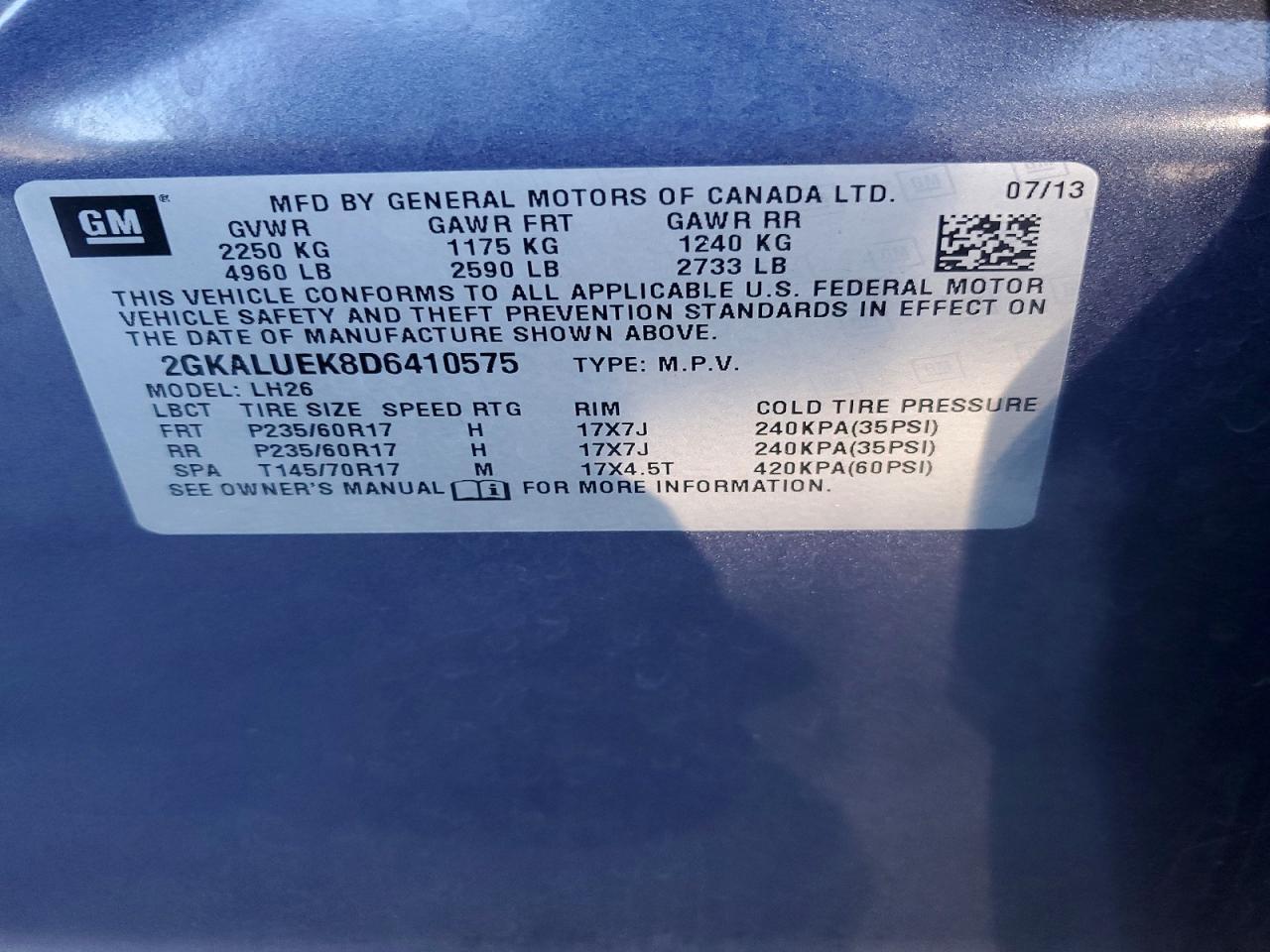 2013 GMC Terrain slt