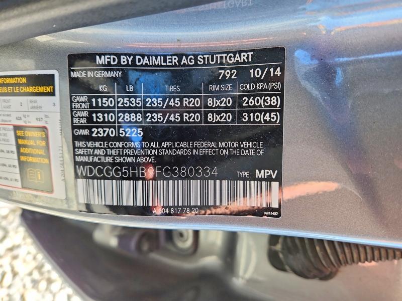 2015 Mercedes-Benz Glk 350