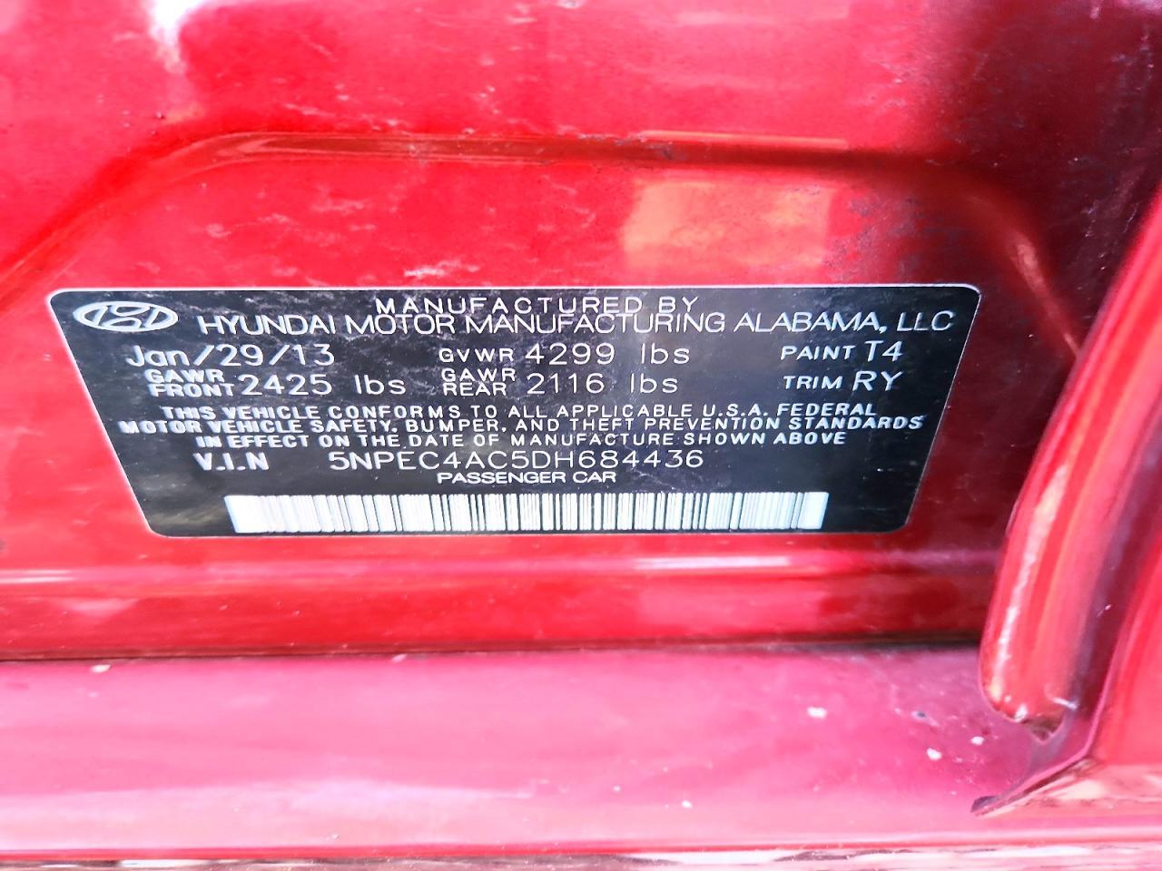 2013 Hyundai Sonata se