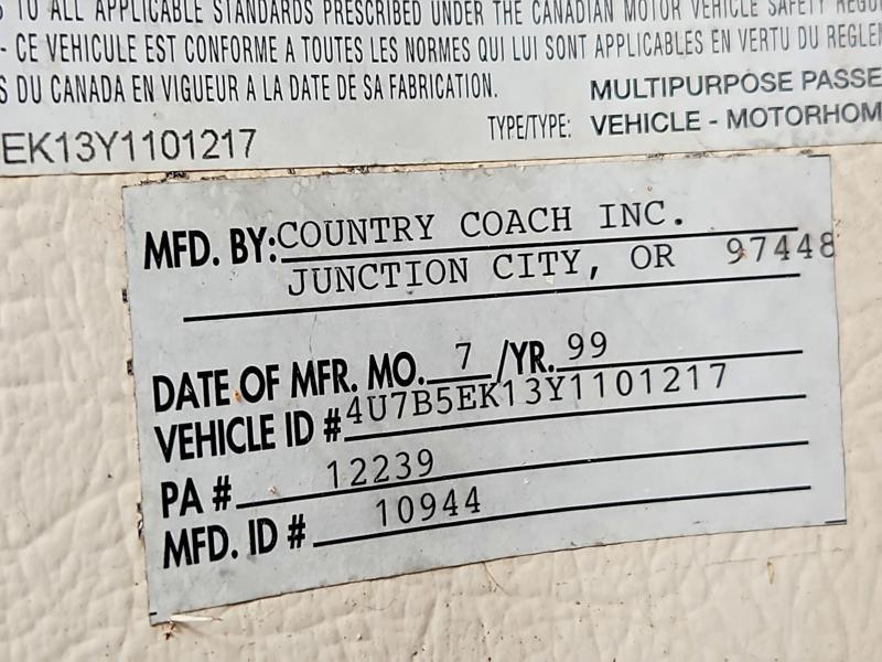 2000 Countcoach 2000 Country Coach RV