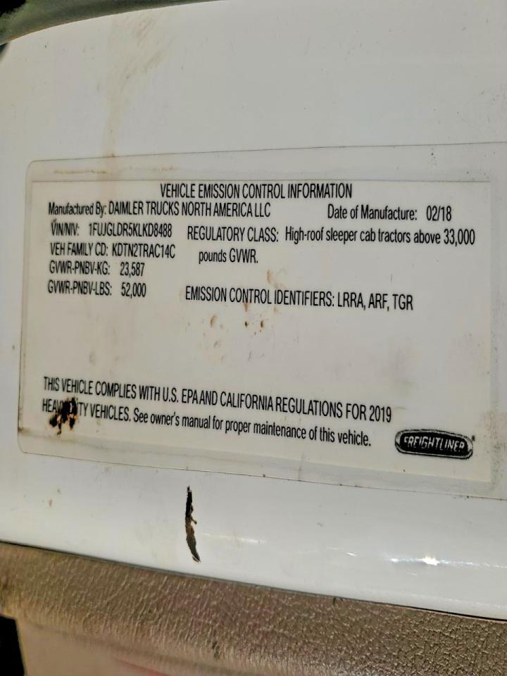 2019 Freigliner 2019 Freightliner Cascadia 125