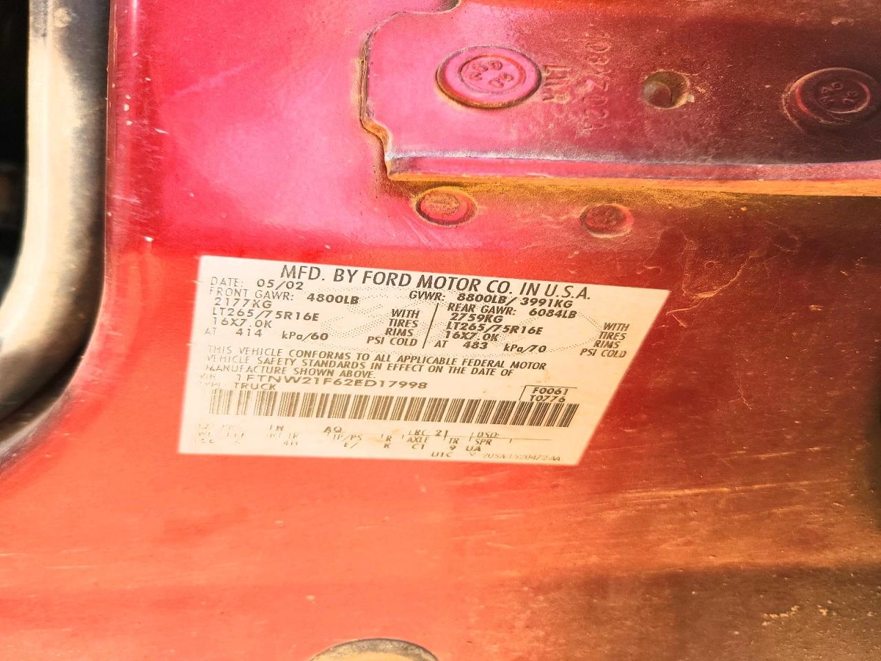 2002 Ford F250 Super Duty