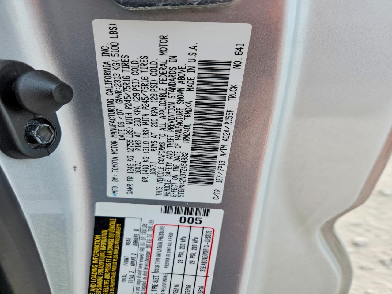 2007 Toyota Tacoma Base