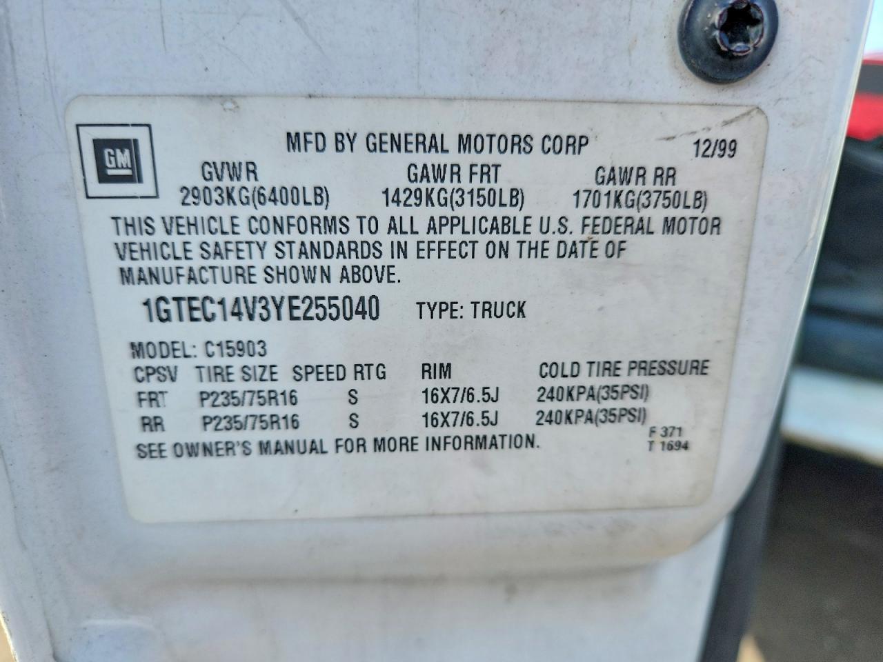 2000 GMC New Sierra C1500