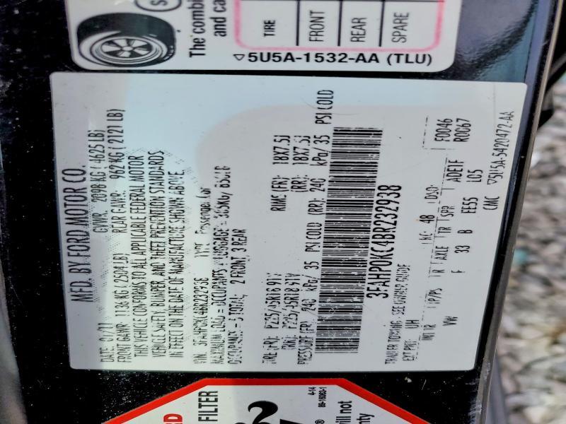 2011 Ford Fusion Sport