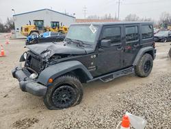 Jeep salvage cars for sale: 2015 Jeep Wrangler Unlimited Sport