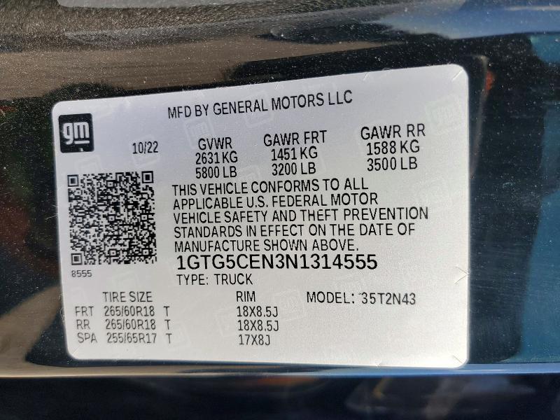 2022 GMC Canyon Elevation