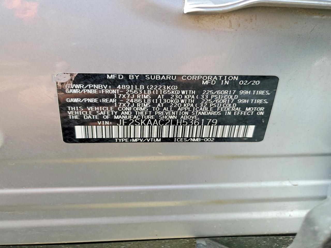 2020 Subaru Forester