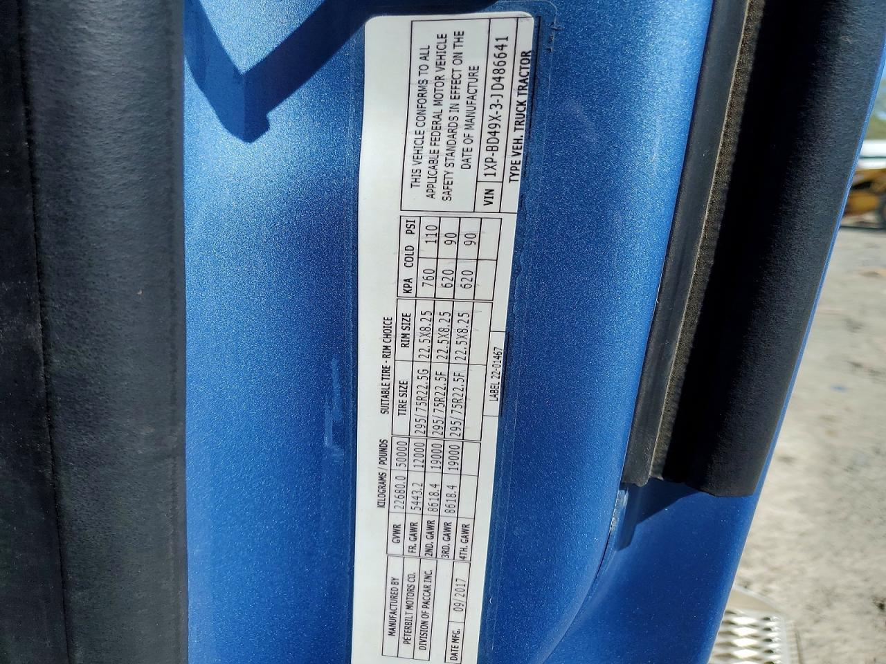 2018 Peterbilt 579 Semi Truck