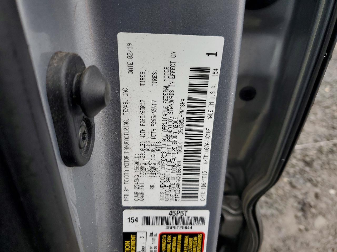 2019 Toyota Tacoma TRD Sport