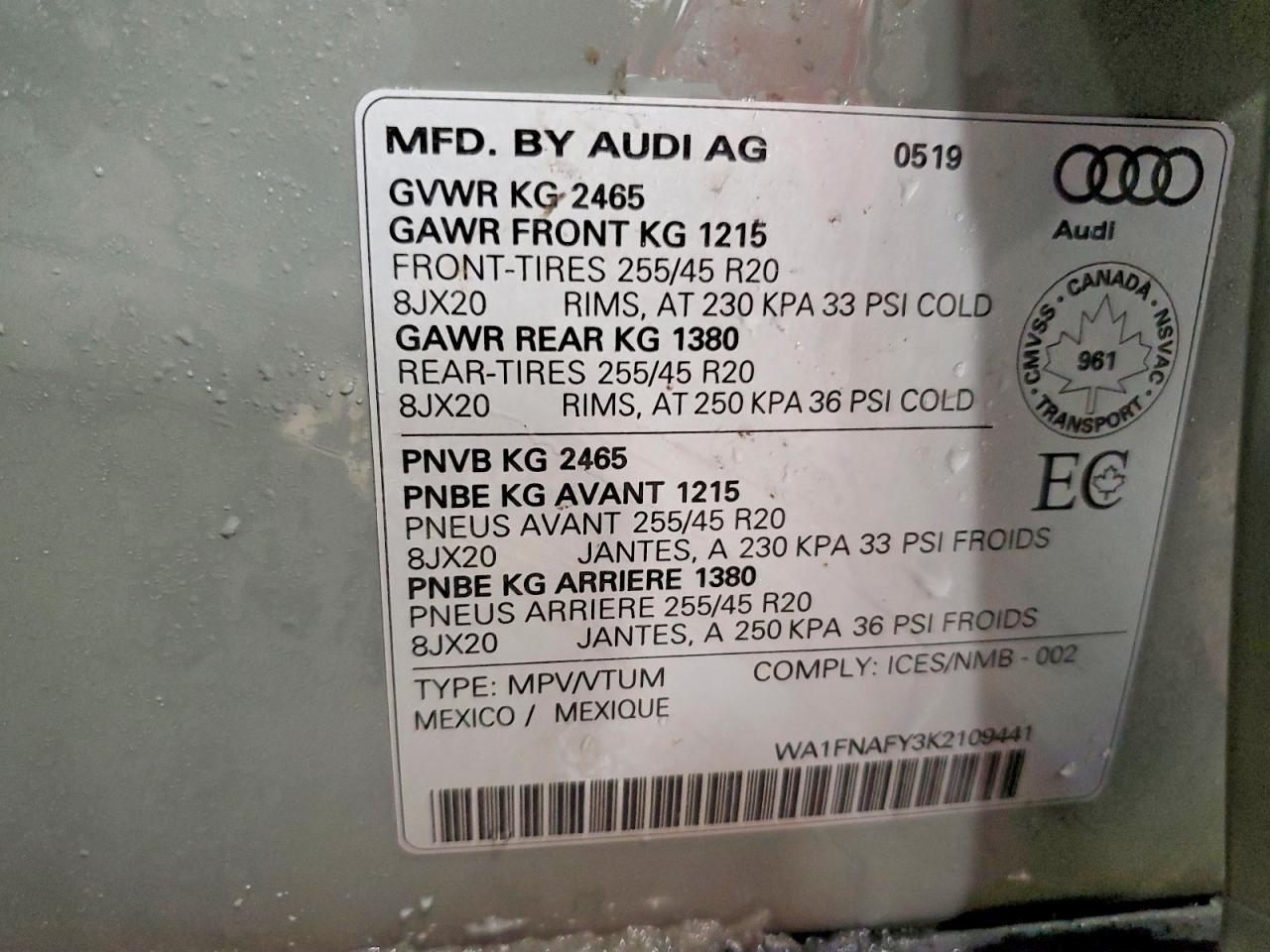 2019 Audi Q5 Technik S-line