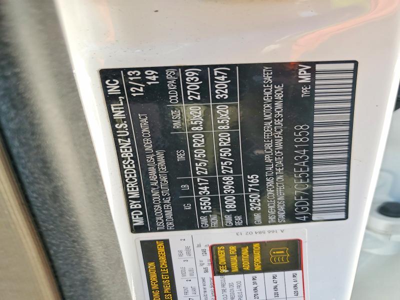 2014 Mercedes-Benz Gl 450 4matic