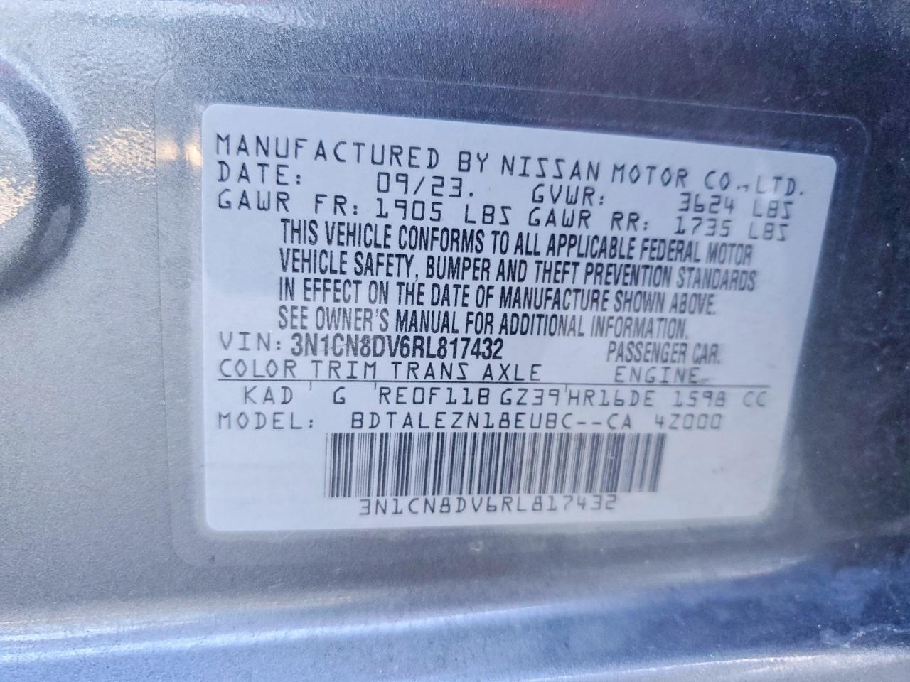2024 Nissan Versa s