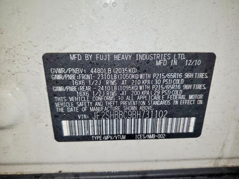 2011 Subaru Forester 2.5x