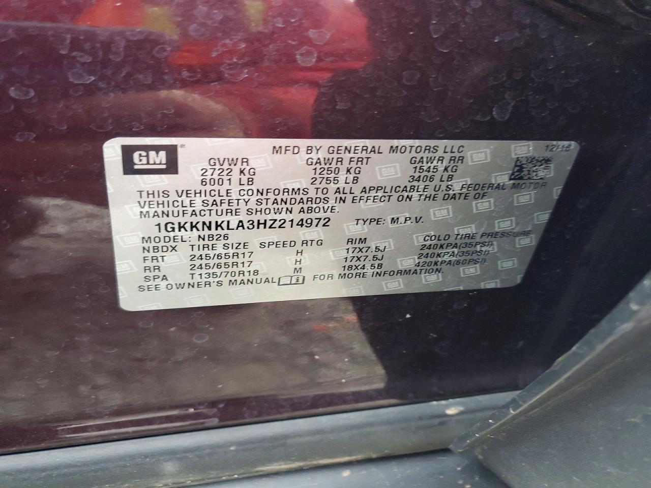 2017 GMC Acadia sle