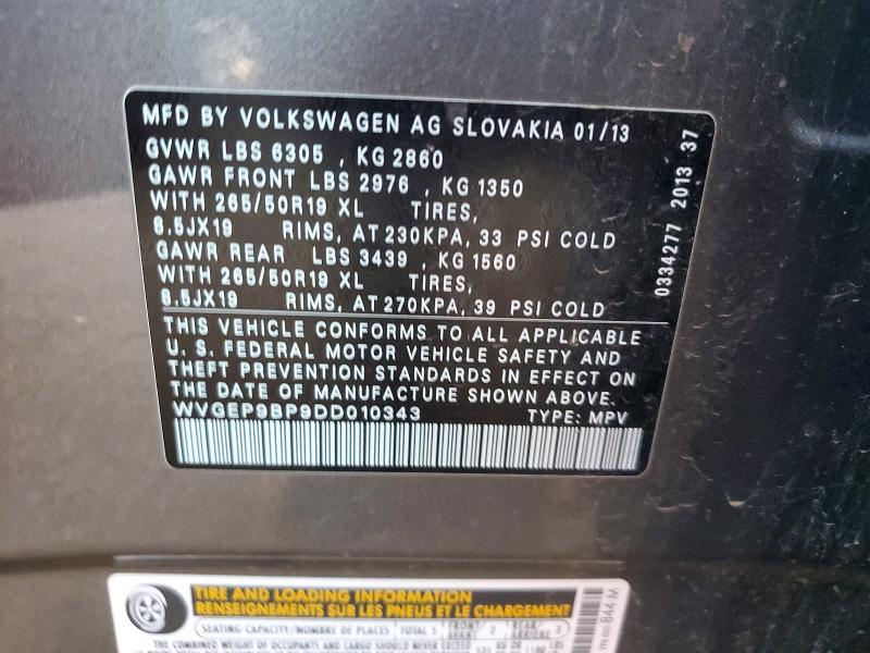 2013 Volkswagen Touareg V6 tdi