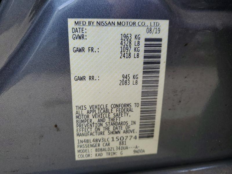 2020 Nissan Altima 2.5 s