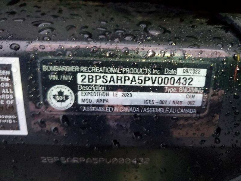 2023 Skidoo Expedition LE 900 AC