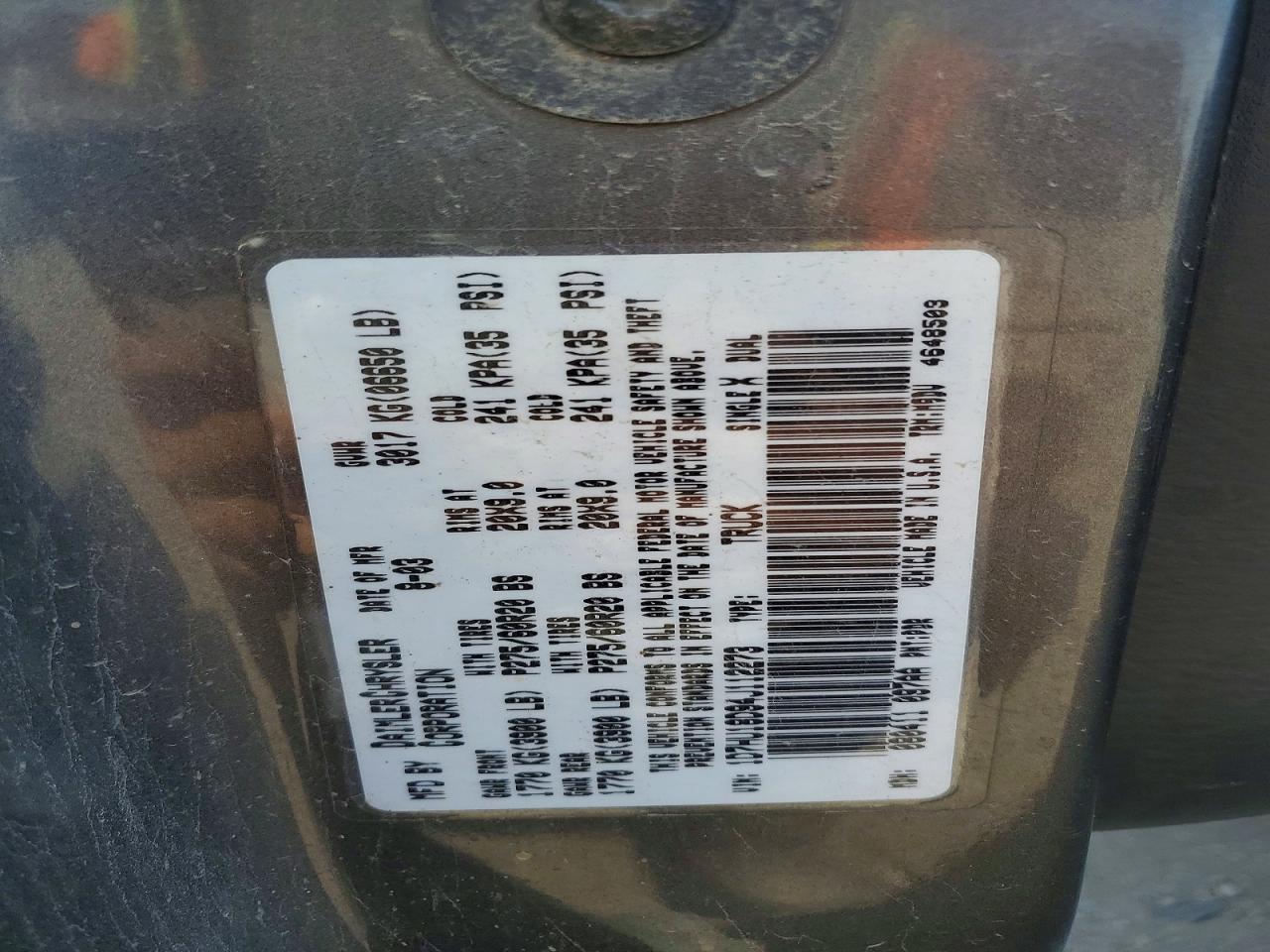 2004 Dodge RAM 1500 ST