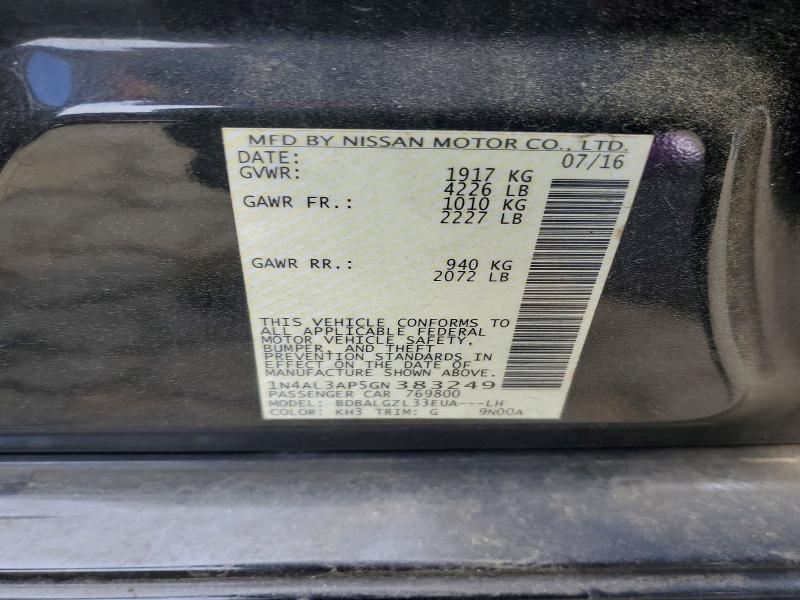 2016 Nissan Altima 2.5 s