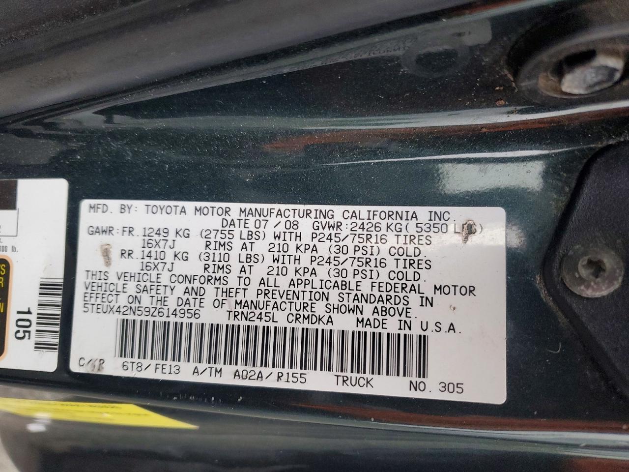 2009 Toyota Tacoma Base