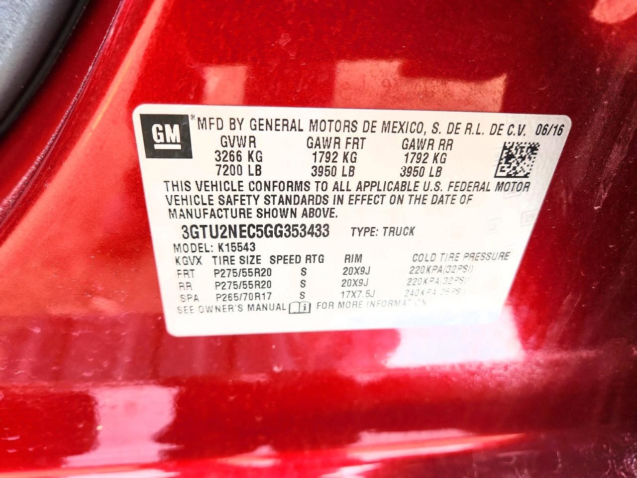 2016 GMC Sierra K1500 SLT
