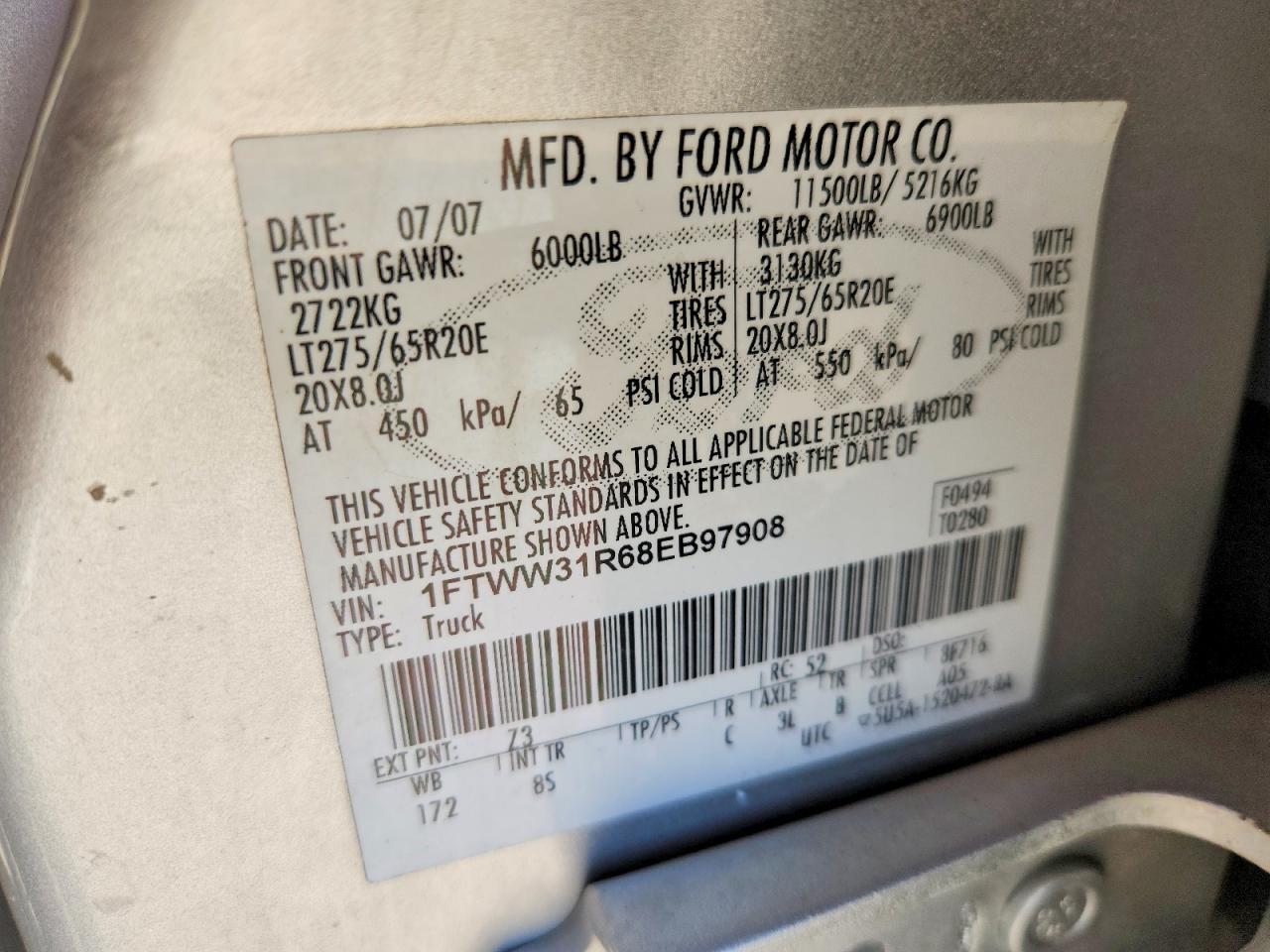 2008 Ford F350 SRW Super Duty