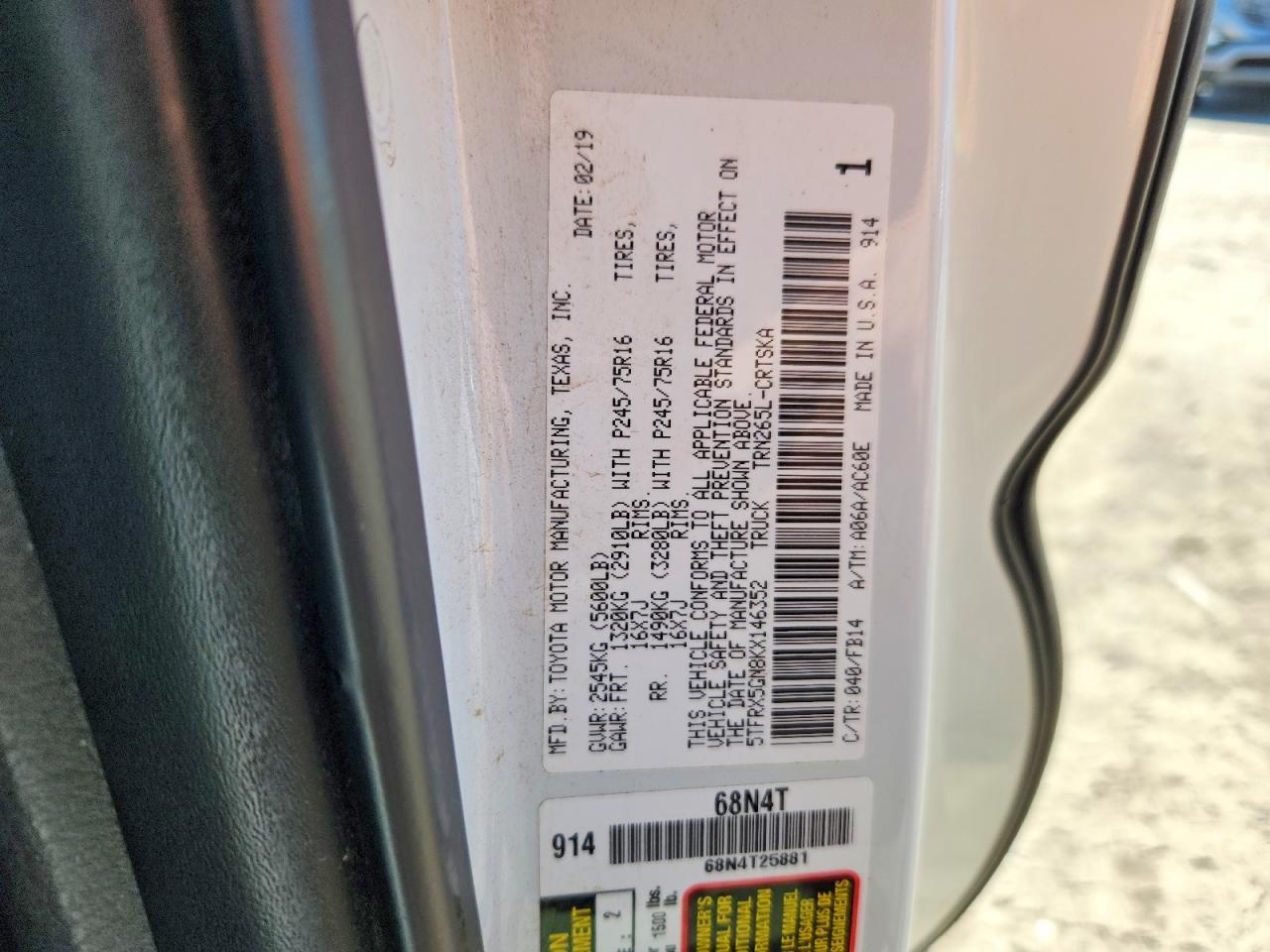 2019 Toyota Tacoma SR