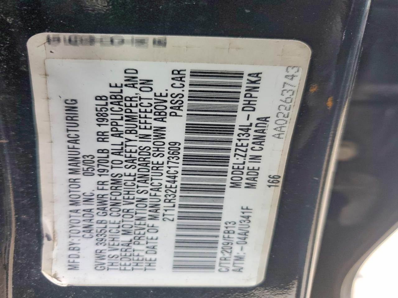 2004 Toyota Matrix xr