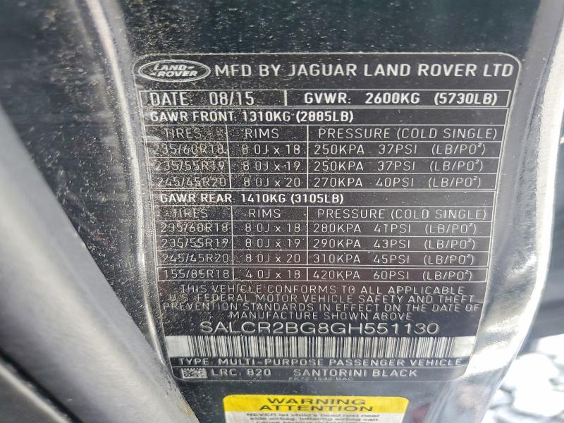 2016 Land Rover Discovery Sport hse