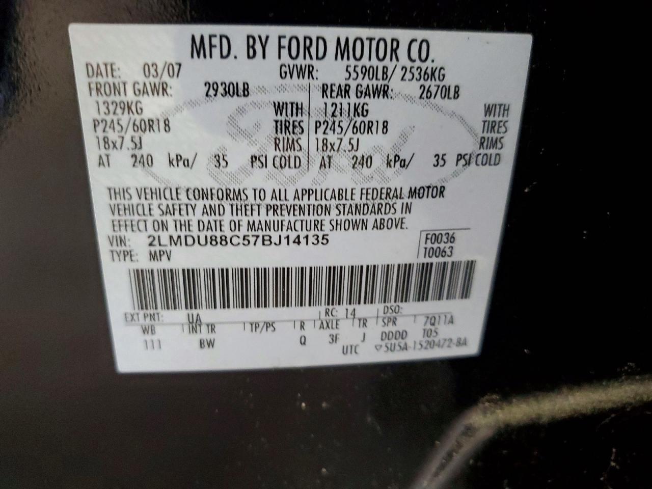 2007 Lincoln MKX