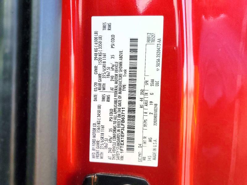 2020 Ford F150 Super Cab