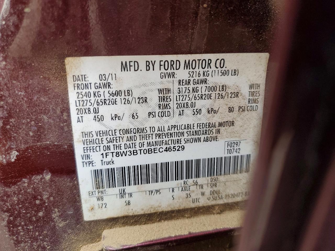 2011 Ford F350 Super Duty