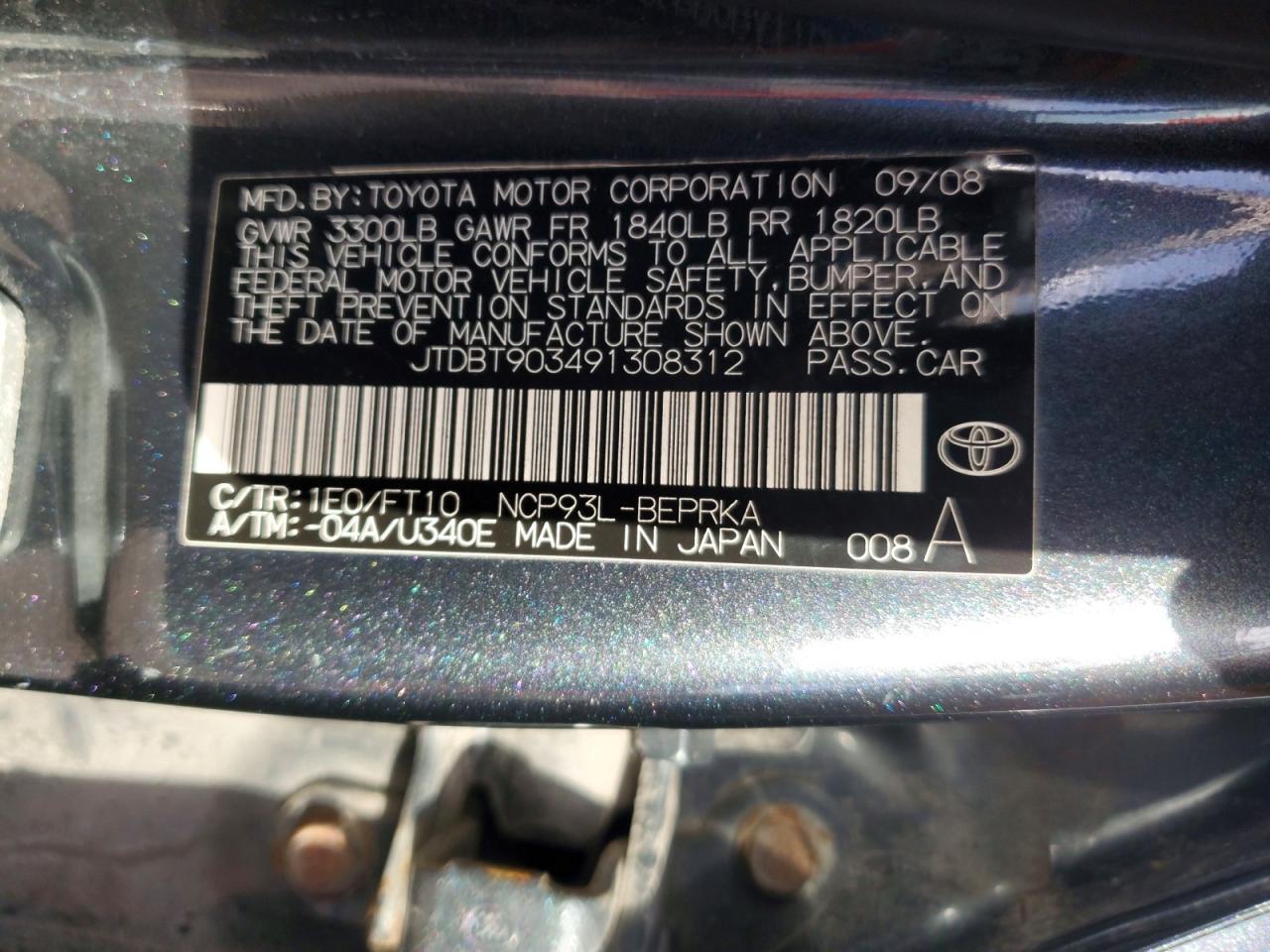 2009 Toyota Yaris s
